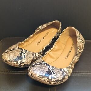 Lucky Brand Snakeskin Flats
